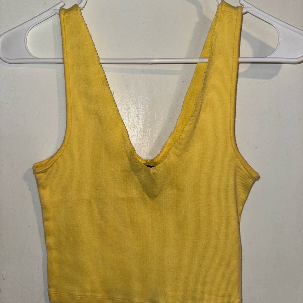 Forever 21 Bright Yellow Tank Top